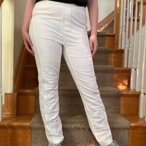 NWT XCVI Cord Oslo Leggings in White, Size L